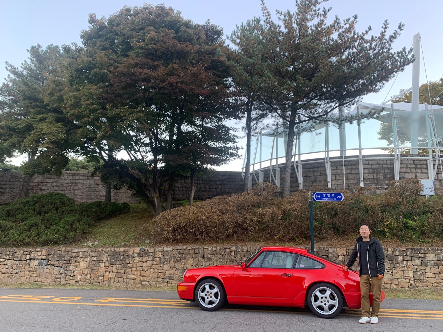 A moment shared with the car.